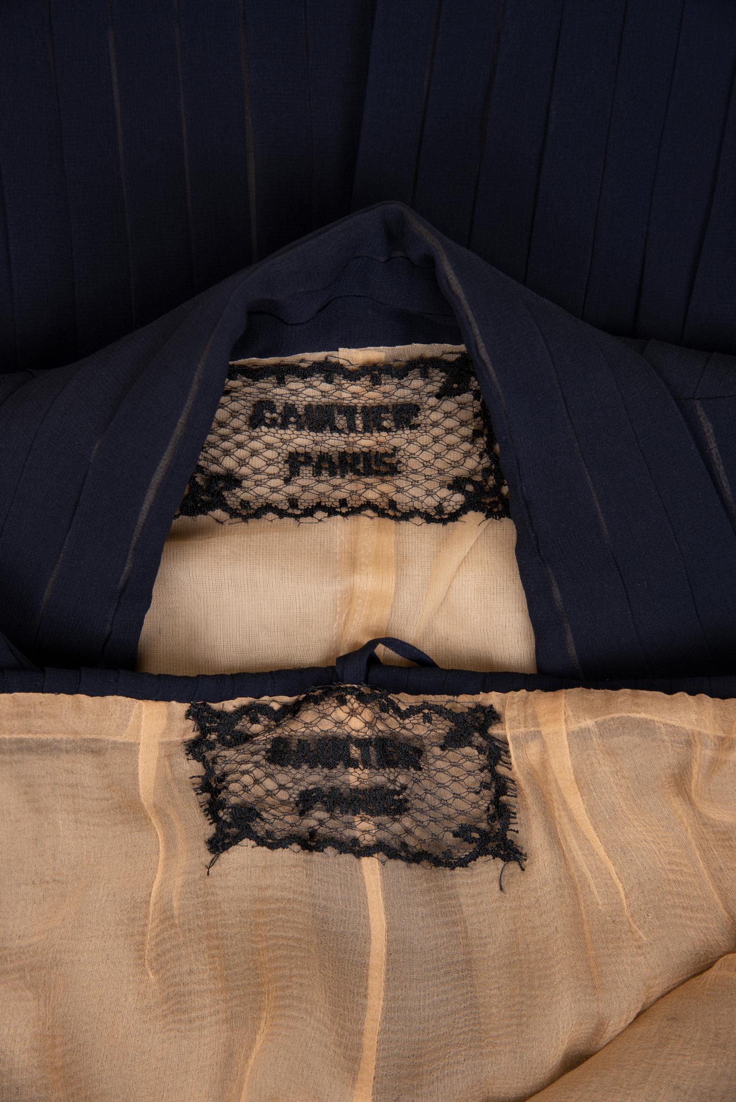 Jean Paul Gaultier Haute Couture Crepe Pant Suit, 1990-2000s