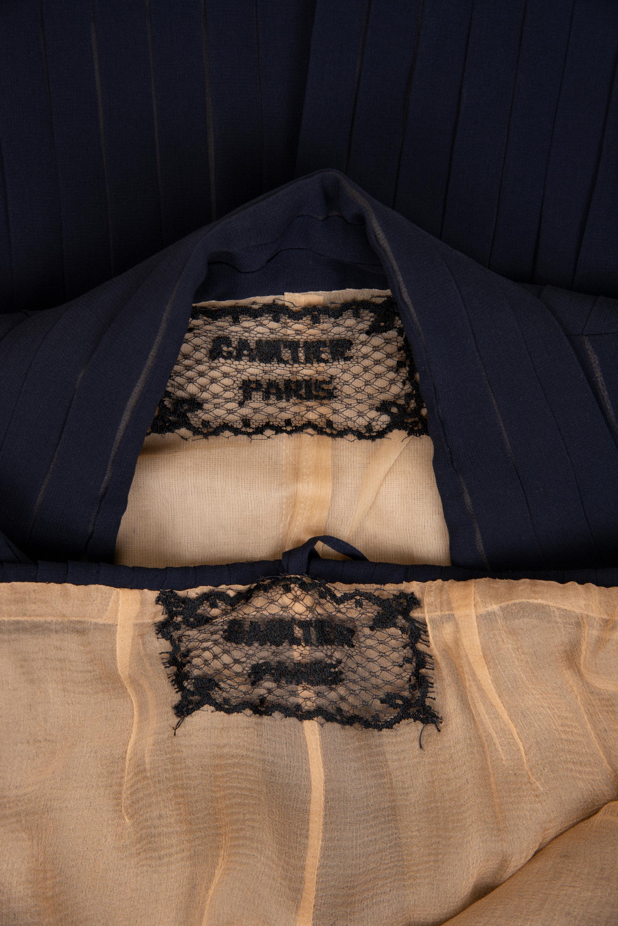 Jean Paul Gaultier Haute Couture Crepe Pant Suit, 1990-2000s