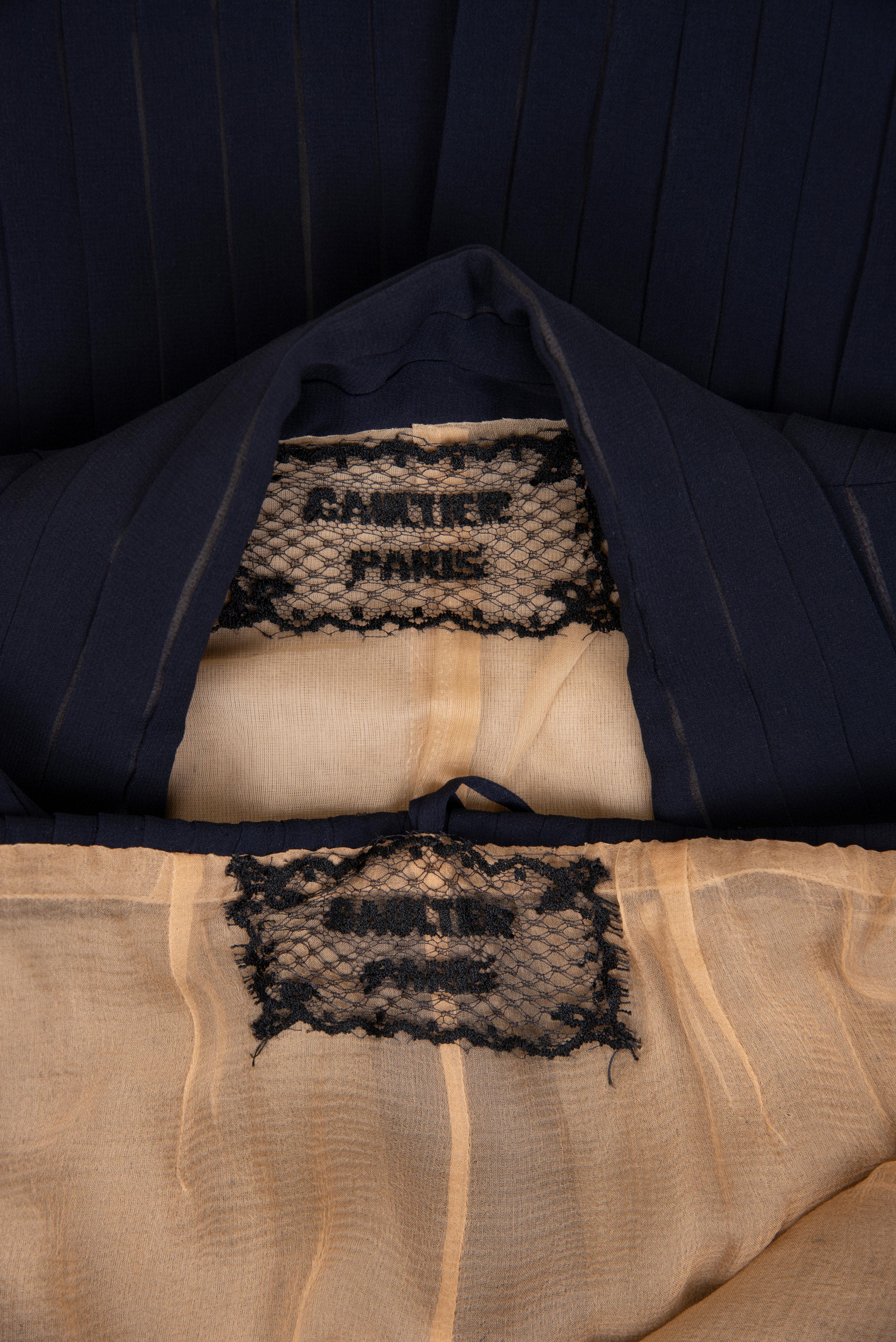 Jean Paul Gaultier Haute Couture Crepe Pant Suit, 1990-2000s