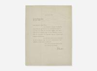 [Science, Medicine & Mathematics] Einstein, Albert: Typed Letter, signed