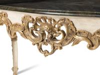 A Venetian Style Painted Console Table