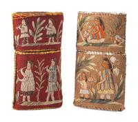 Huron Moosehair Embroidered Birchbark Cigar Cases