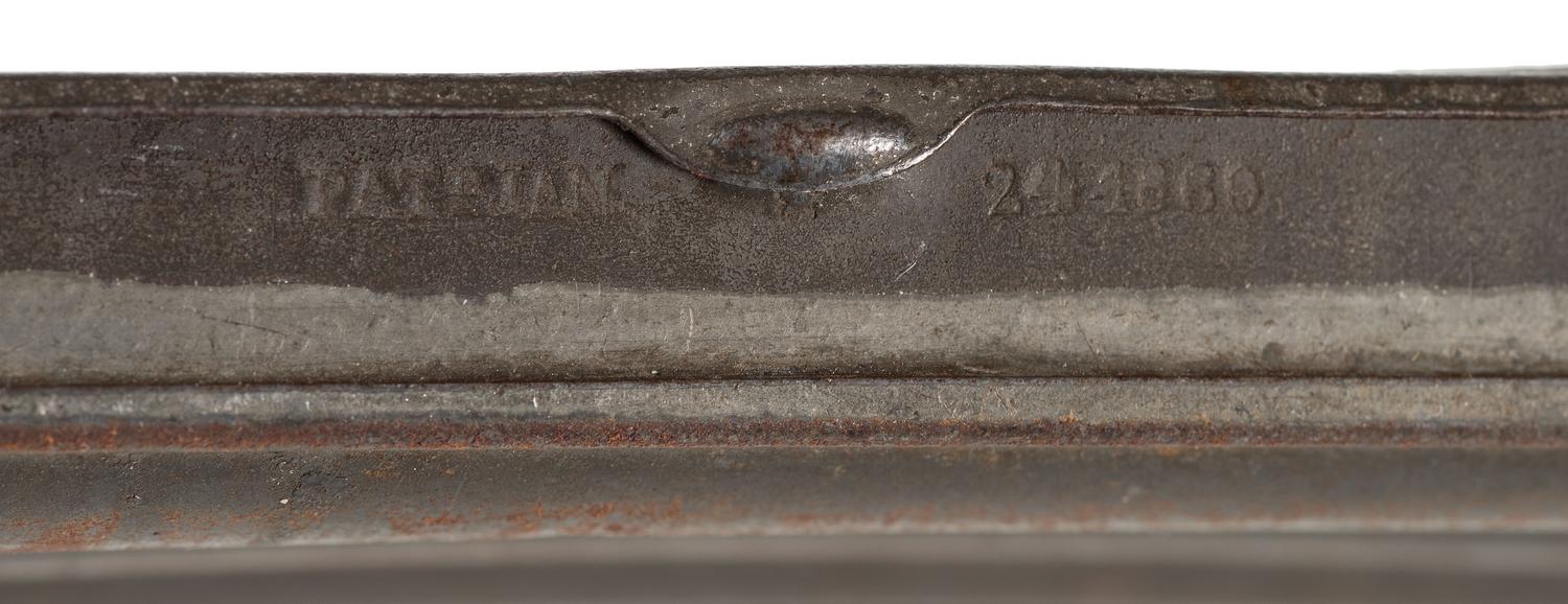 Civil War-period patented cigar case with cigar.