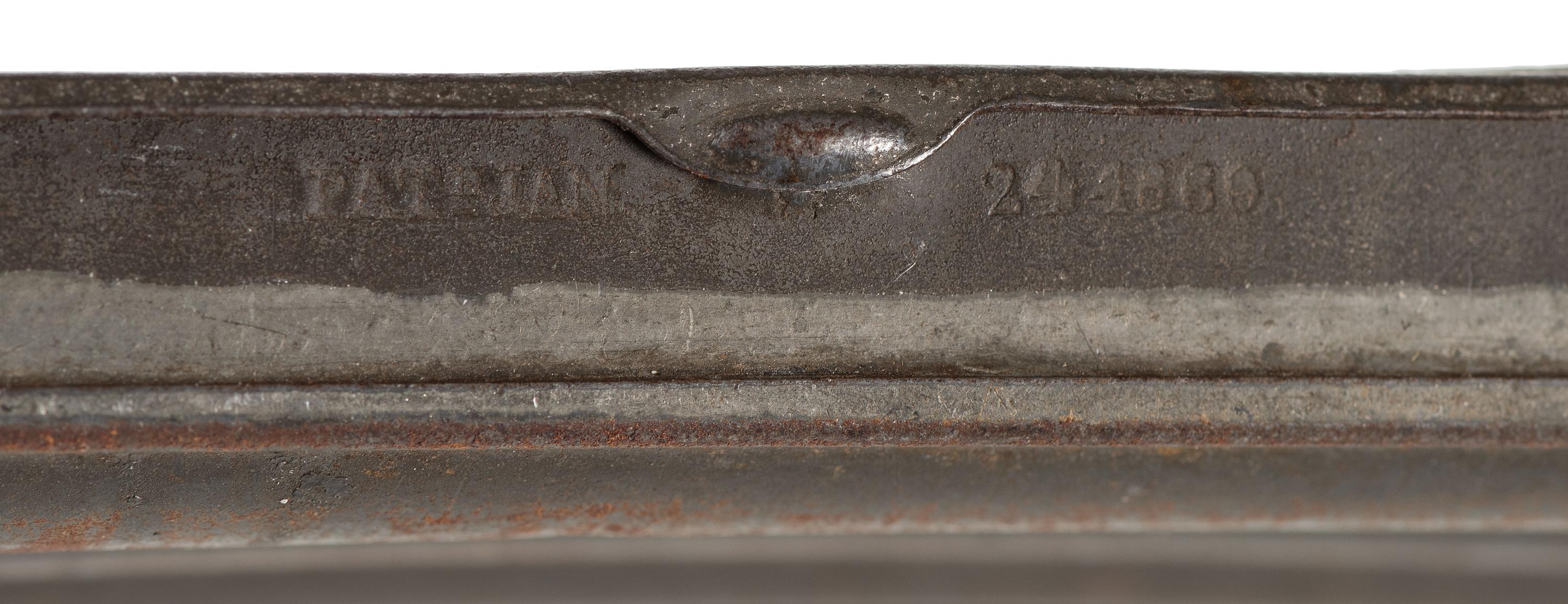 Civil War-period patented cigar case with cigar.