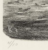 Surrealist Landscape and Abandoned Car (two works)
