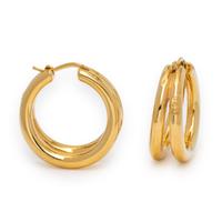 Roberto Coin, Yellow Gold Hoop Earrings