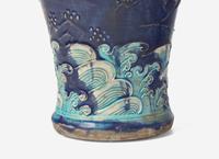 A Chinese Fahua 'Figural' Vase, Meiping
