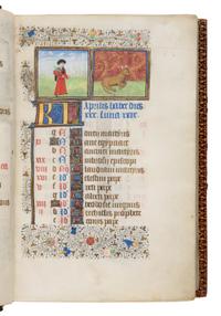 MASTER OF THE LEE HOURS (Ghent and Bruges, active c. 1450-1470) The “de Saulx” Hours, in Latin, illuminated manuscript on parchment [Southern Netherlands, Bruges, c. 1460]