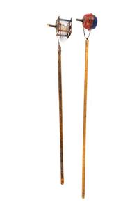 Two Tin and Wood Night Parade Campaign Torches