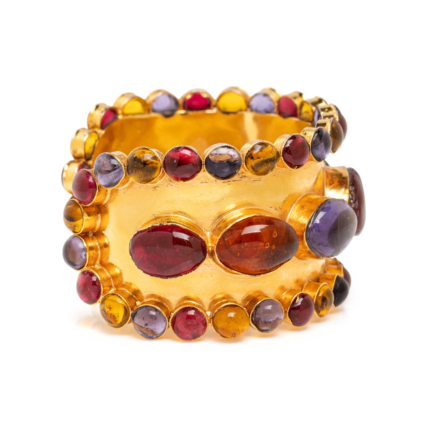 Chanel, Gripoix Pâte de Verre-Studded Cuff