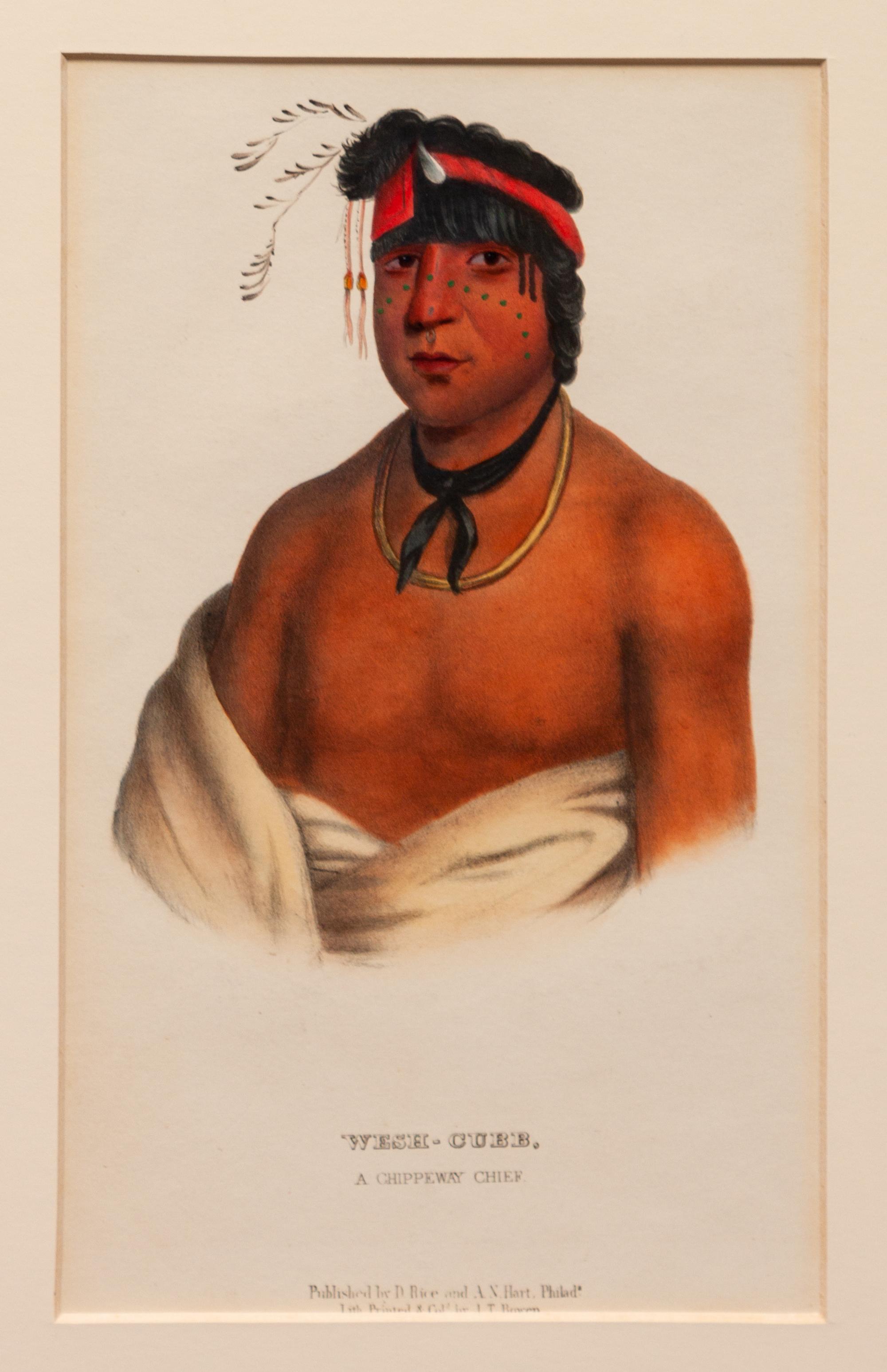 Nine Portraits, from Indian Tribes of North America , 1836-1838