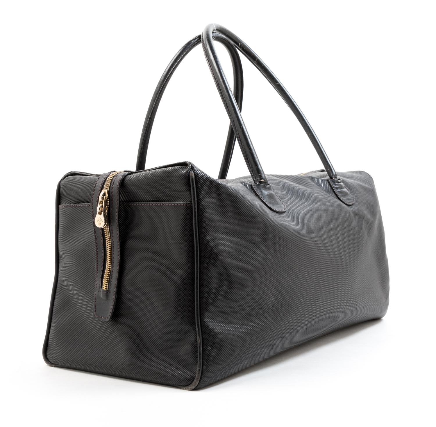 A Bottega Veneta Black Duffle Bag, 1980-90s
