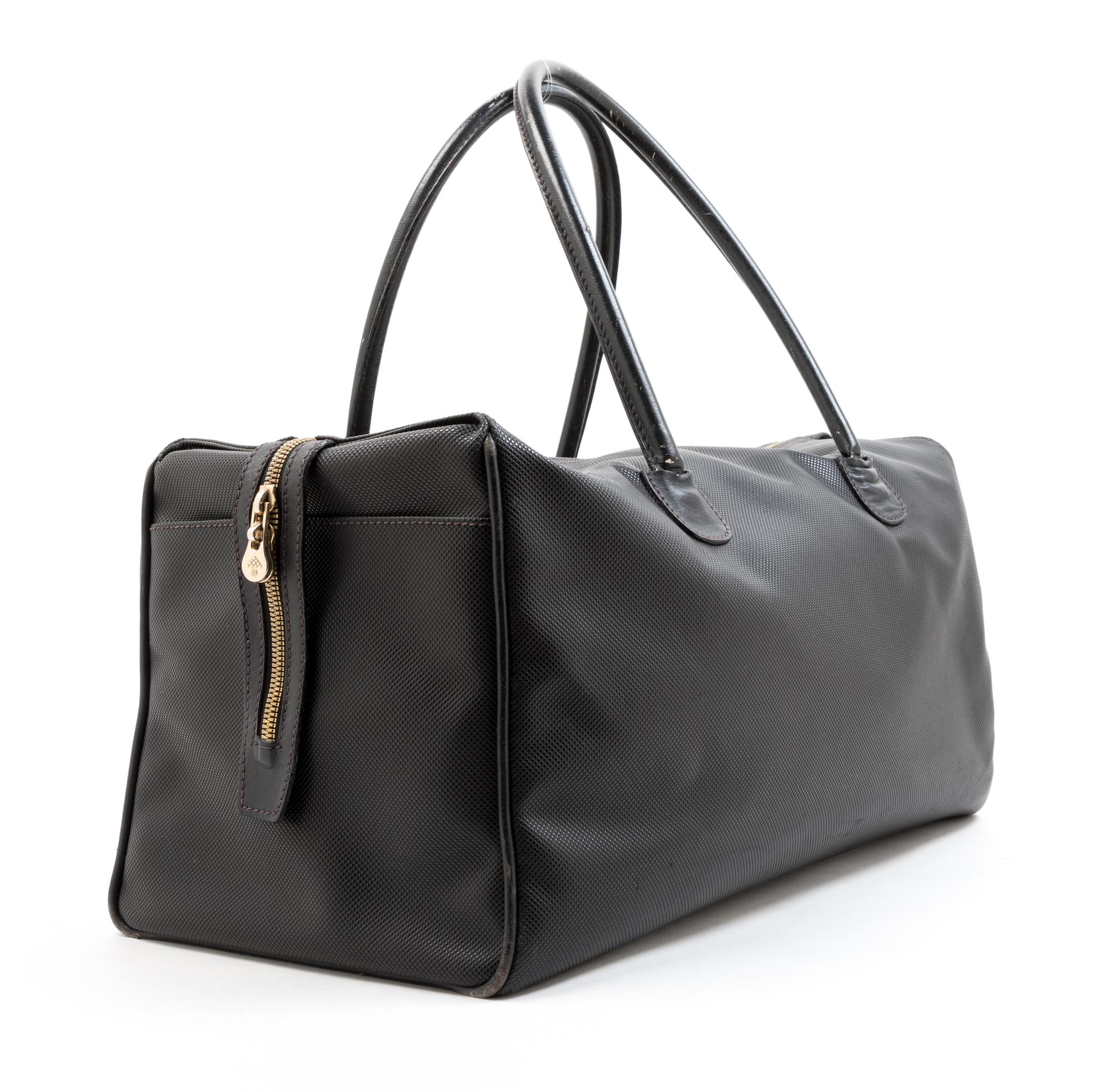 A Bottega Veneta Black Duffle Bag, 1980-90s