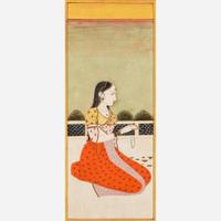 Group of three Indian miniature paintings 18th - 19th century or later
