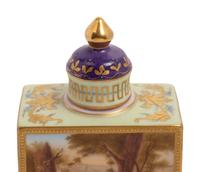 A Vienna Porcelain Tea Caddy