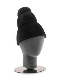 Black Dior Tiered Felt Hat, 1960-90s
