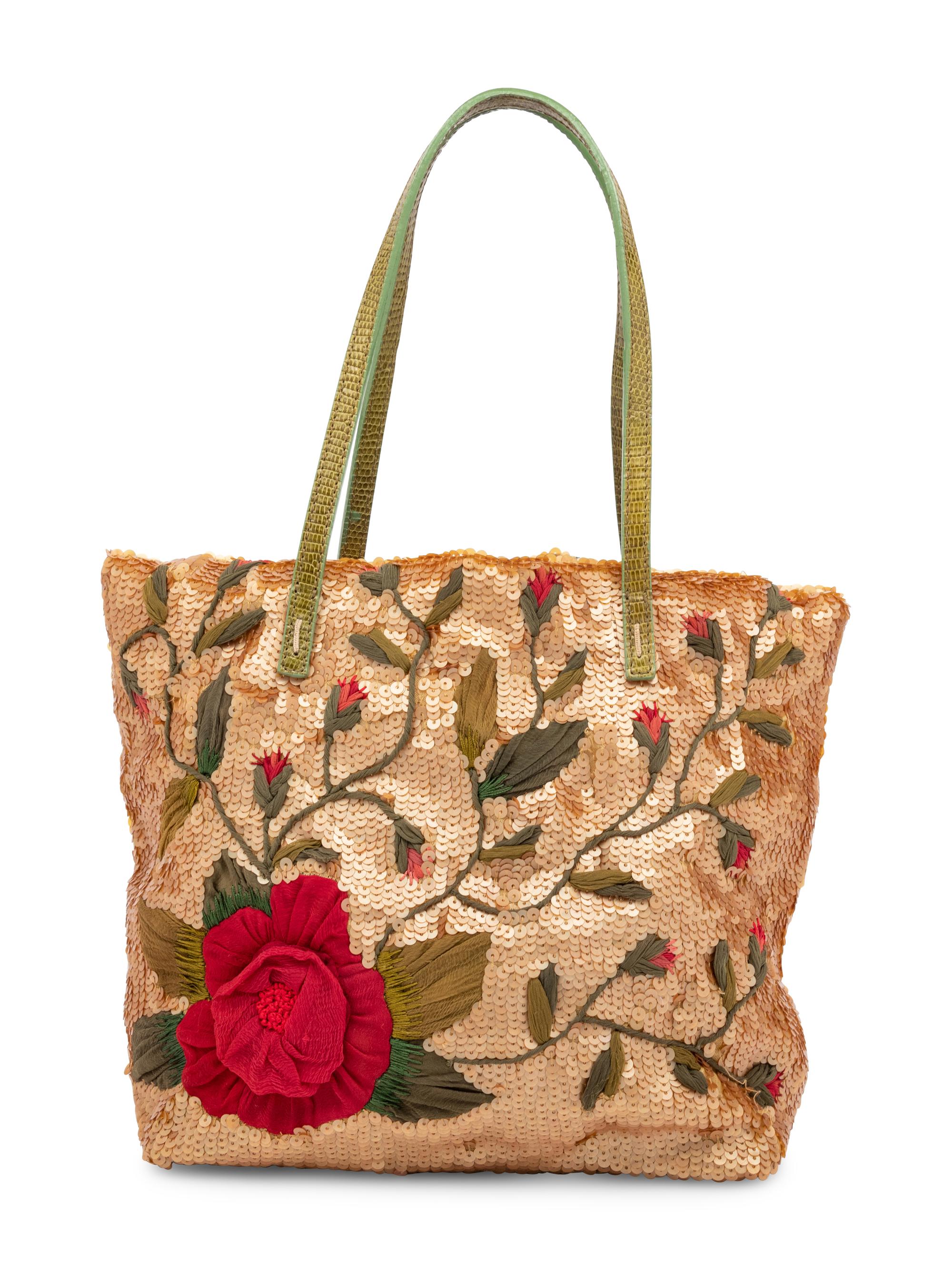 Valentino Embroidered Tote Bag