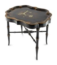 An English Papier Mâché Tray on Stand