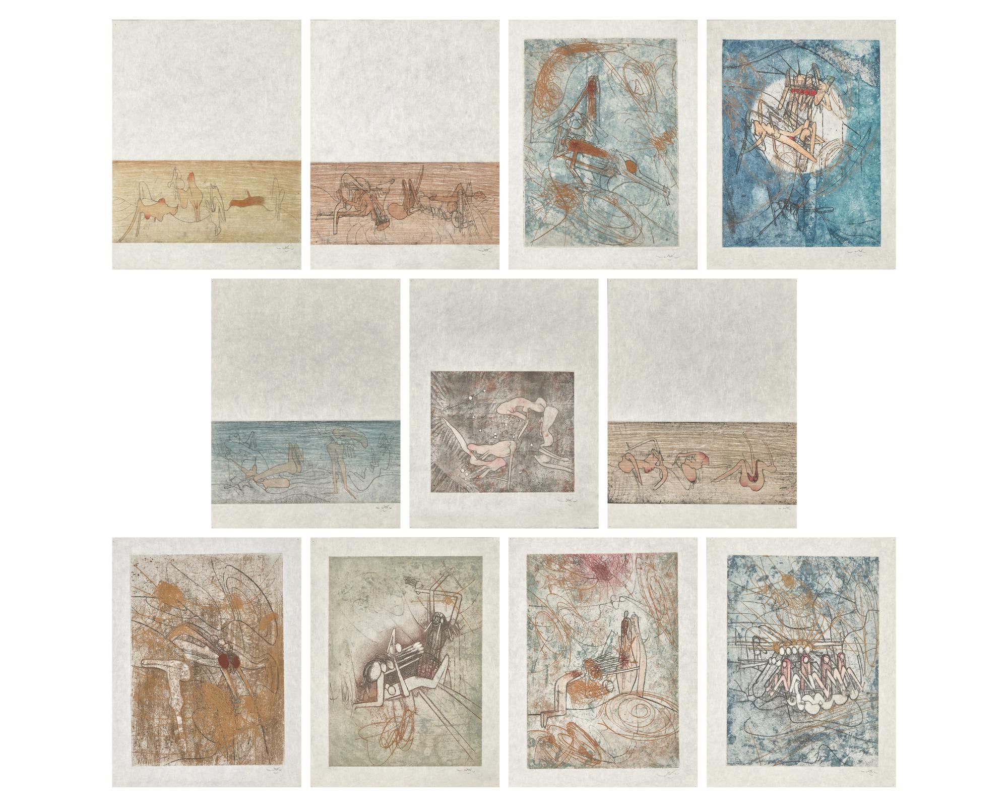 Les Damnations (a group of 11 prints), 1966