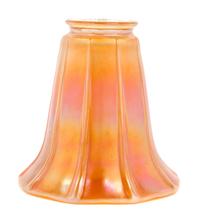 An American Iridesent Glass Shade, likely Nuart Height 5 inches.