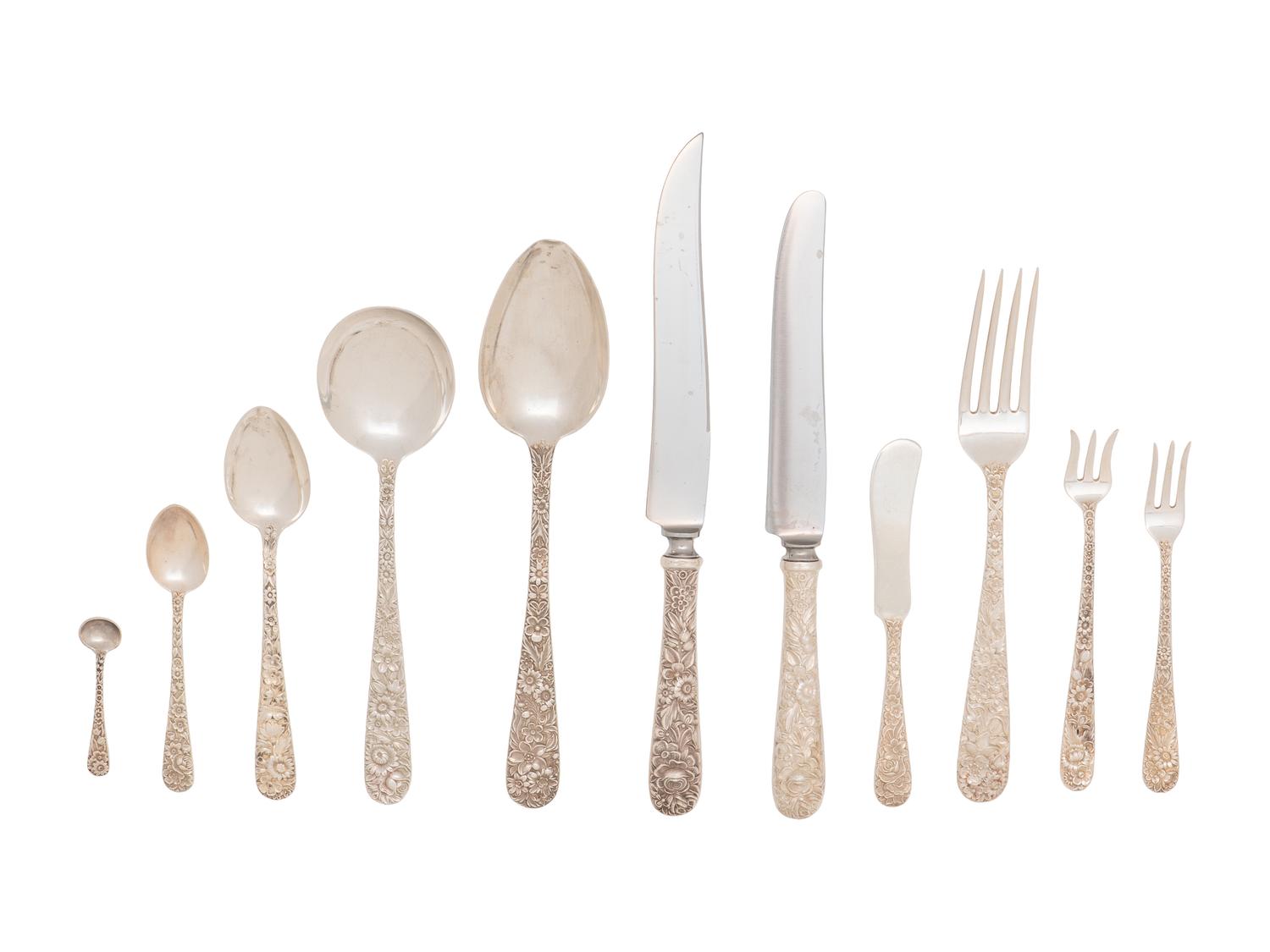 An American Silver Flatware Service