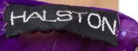 A Halston Purple Silk Chiffon and Sequined Gown,