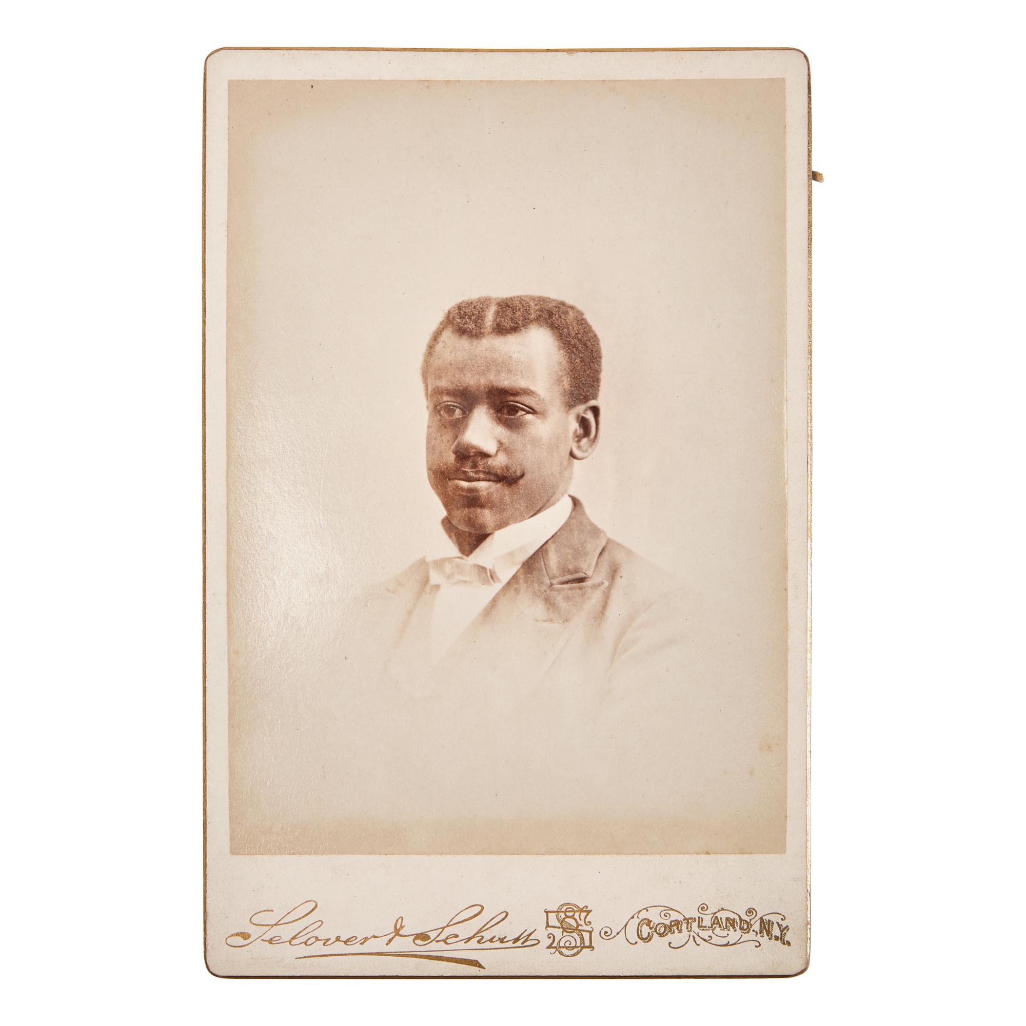 [African-Americana] DeMond, Rev. Abraham Lincoln. Inscribed Cabinet Card