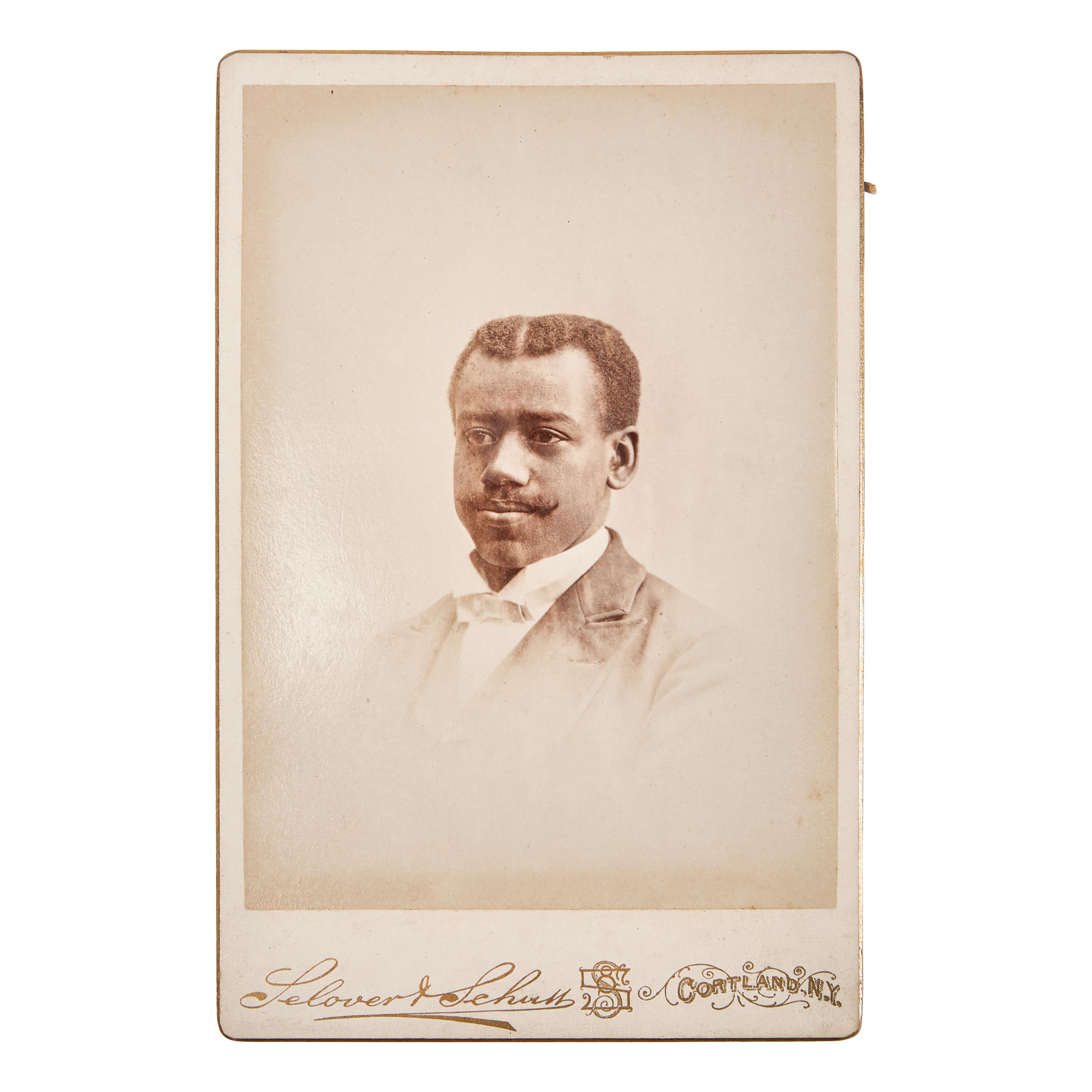 [African-Americana] DeMond, Rev. Abraham Lincoln. Inscribed Cabinet Card