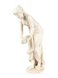 A Continental Alabaster Figure