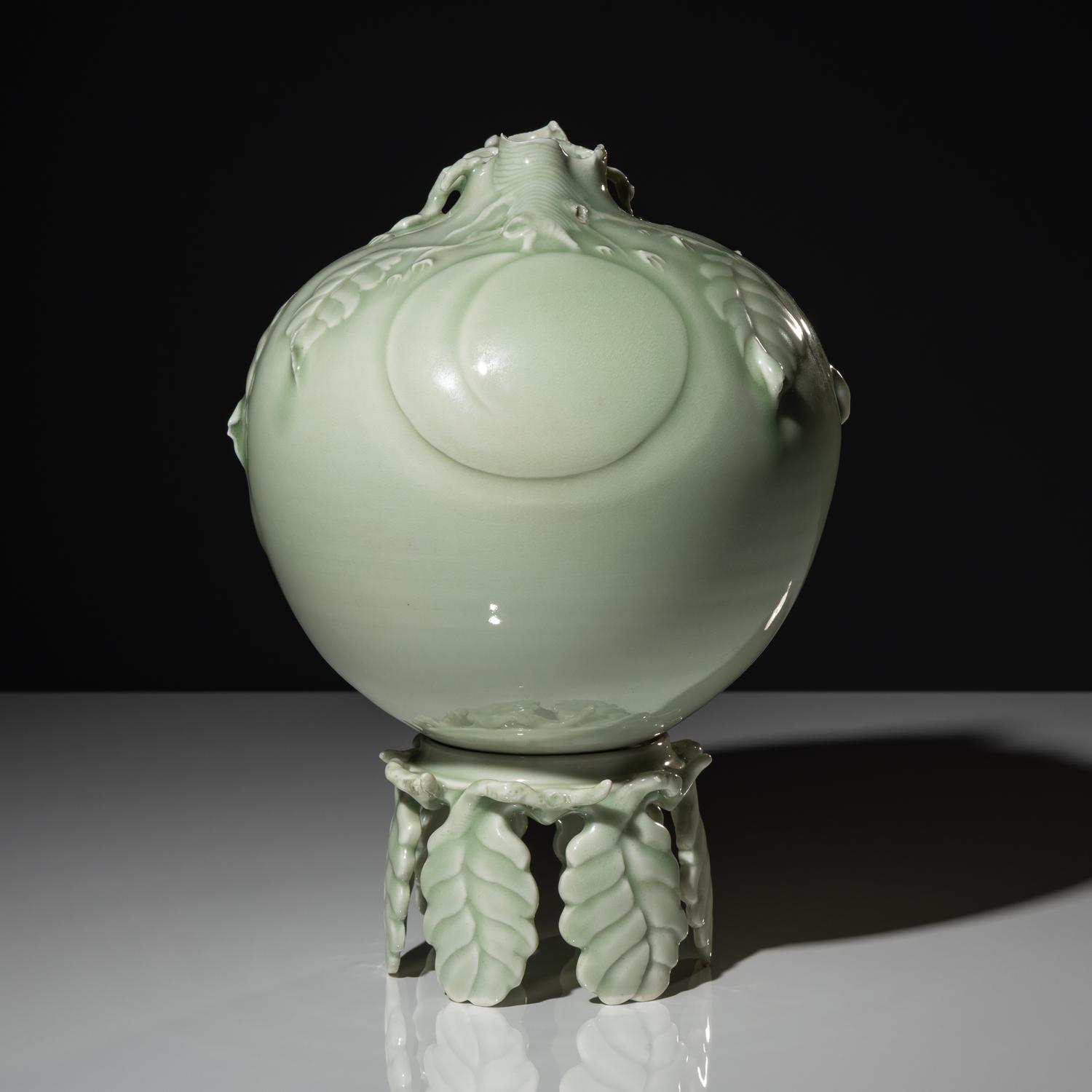 Celadon vessel on stand, 1992