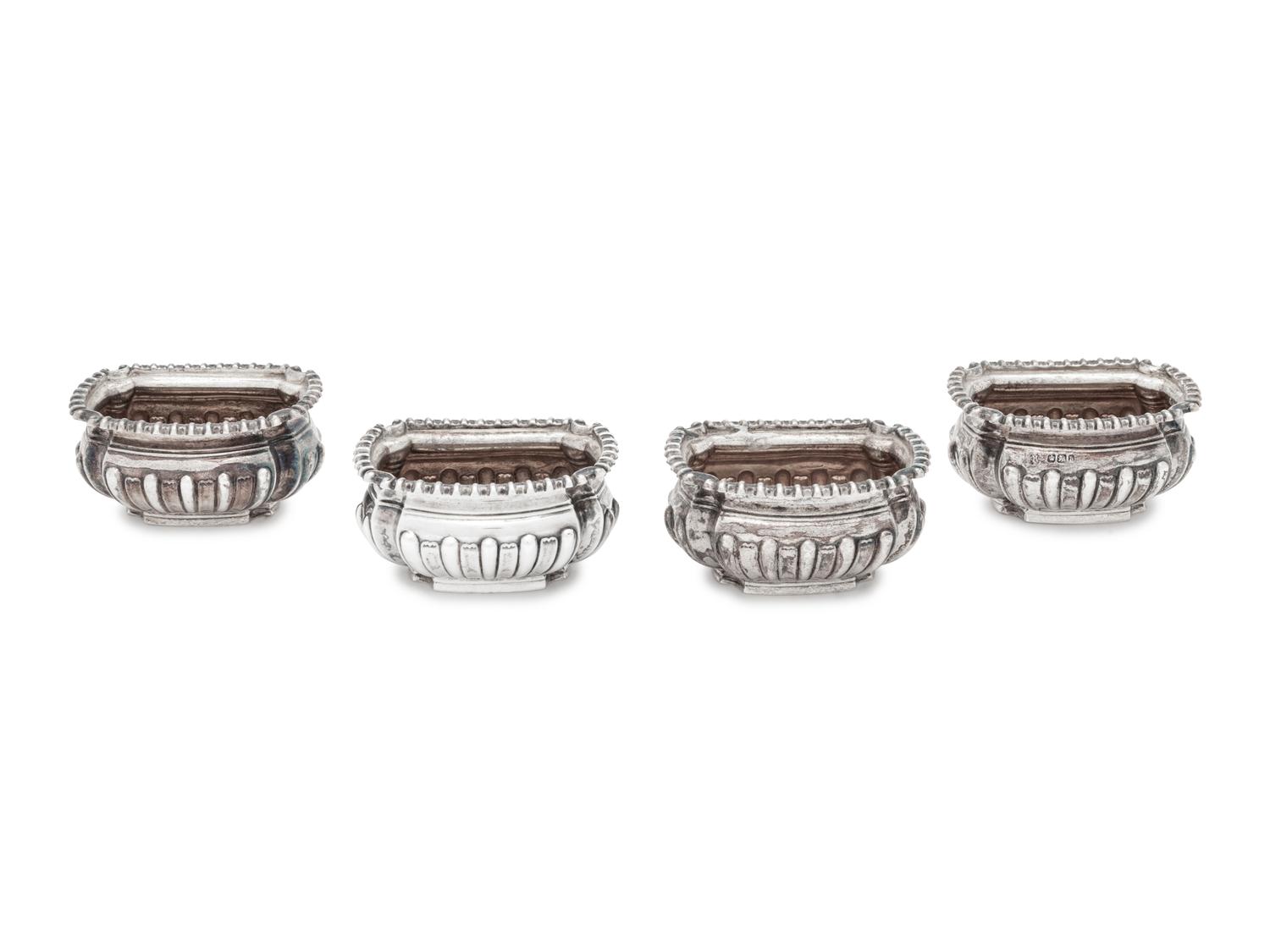 A Set of Four English Salts