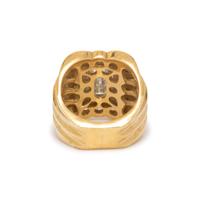 DIAMOND AND YELLOW GOLD RING