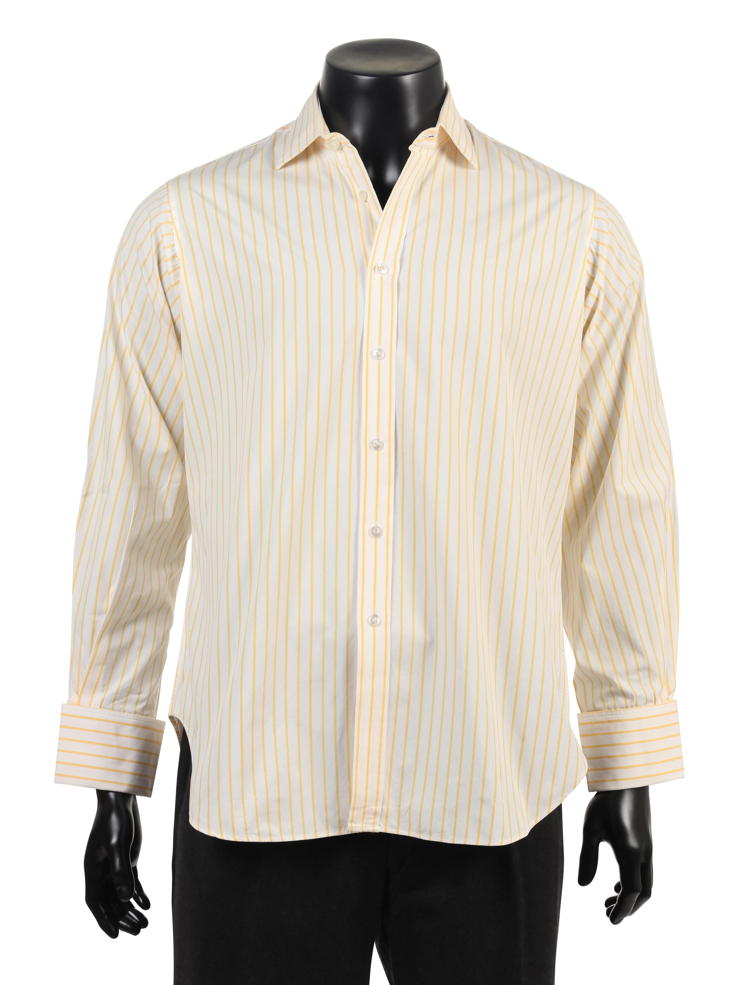 Group of Vintage Men's Designer Shirts, 1990-2000s: Harvey and Hudson, Valentino & Bagutta