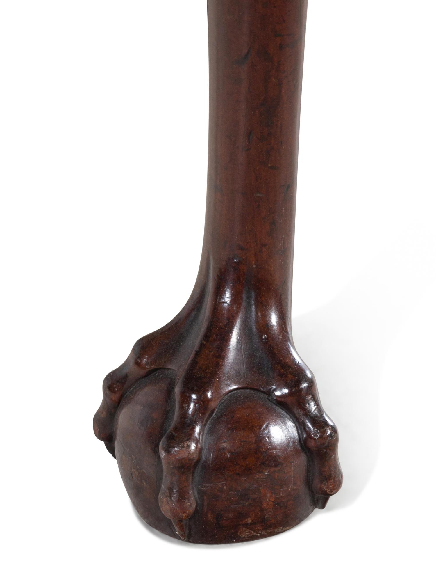 A George II Carved Mahogany Marble-Top Pier Table