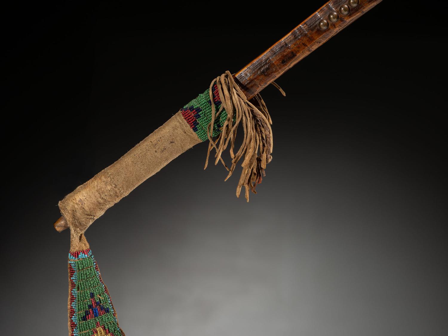 Northern Arapaho Tacked Pipe Tomahawk