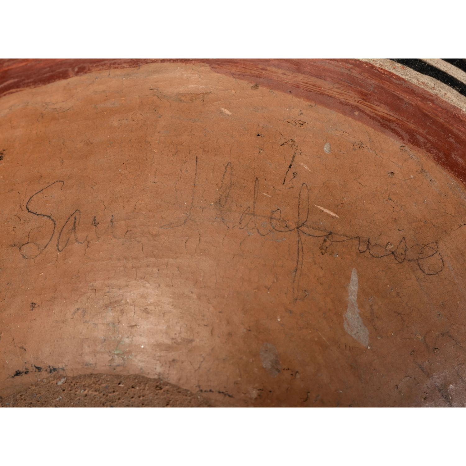 San Ildefonso Polychrome Pottery Jar
