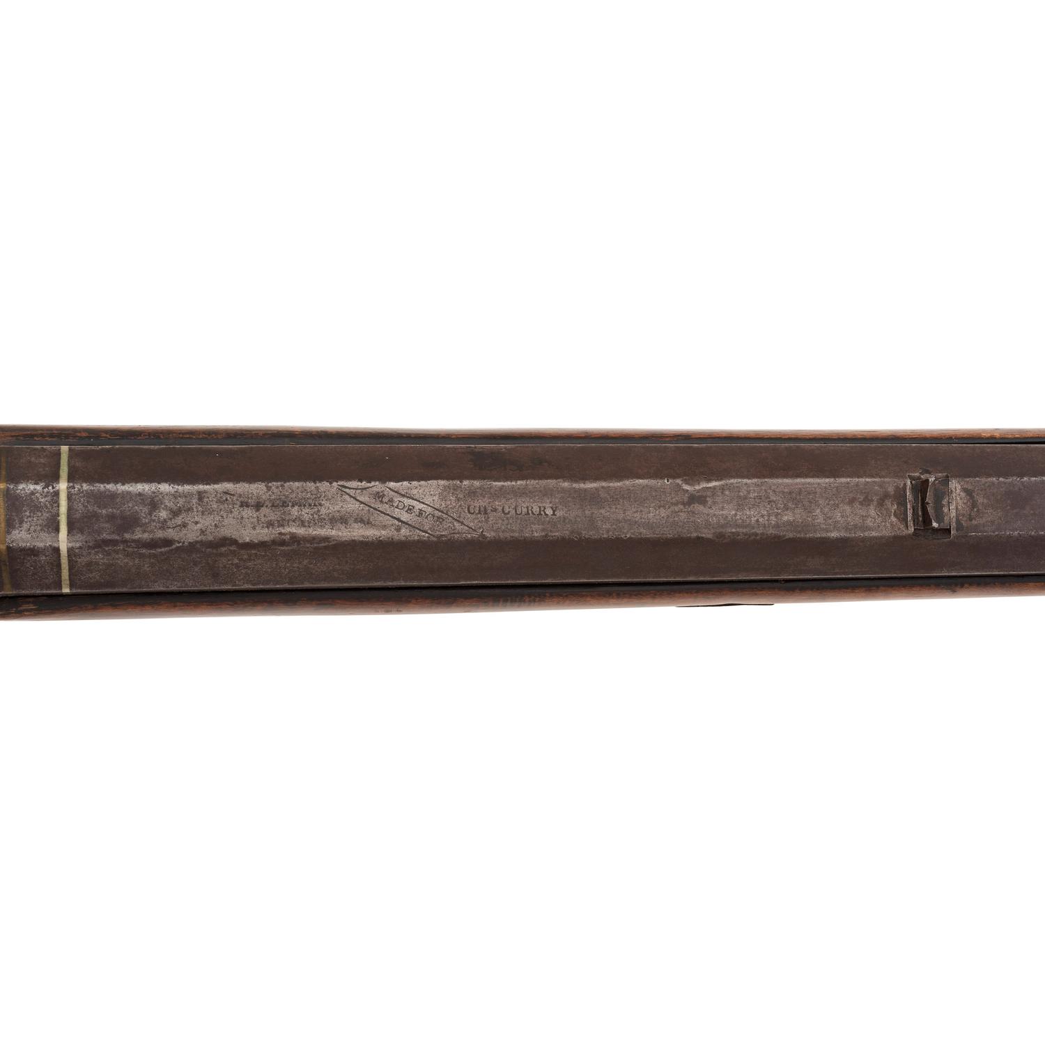 C. Curry Retailer Marked Leman Heavy Barrel Percussion Rifle