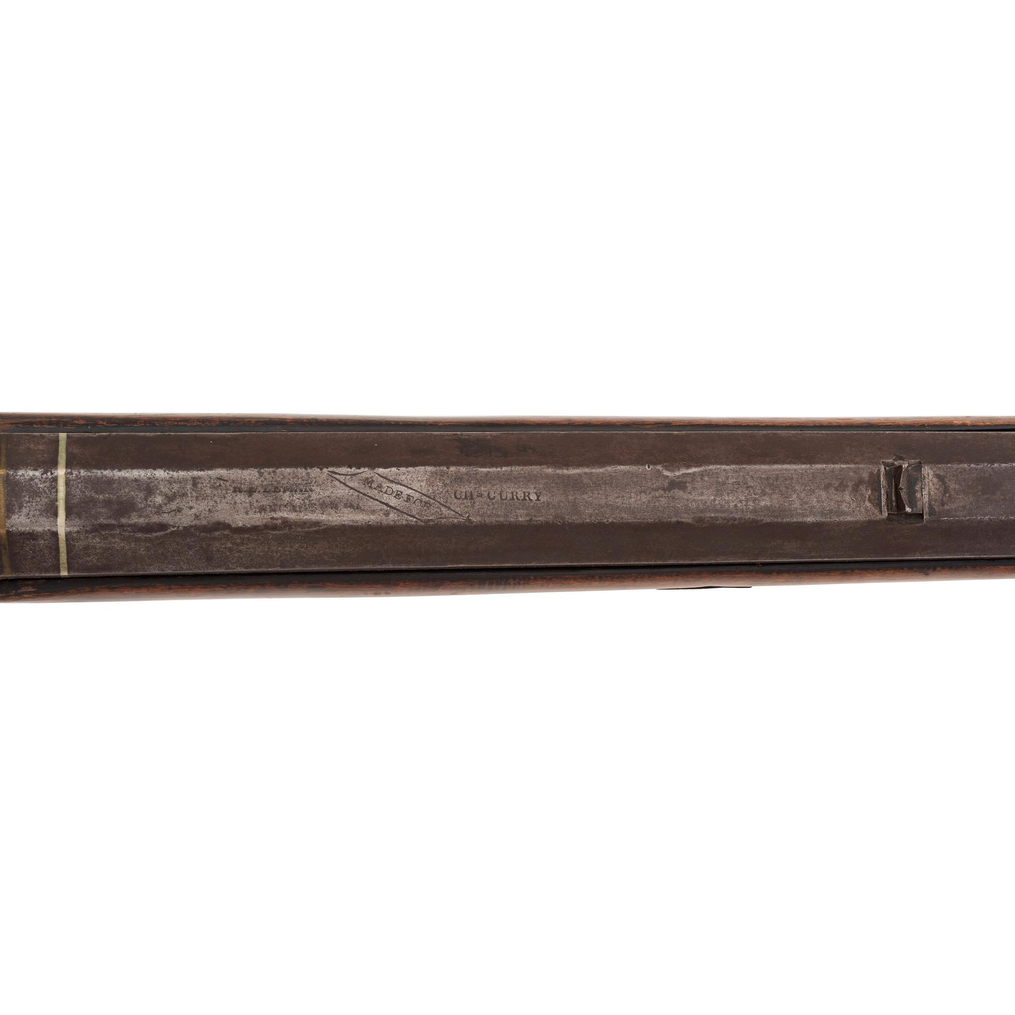 C. Curry Retailer Marked Leman Heavy Barrel Percussion Rifle