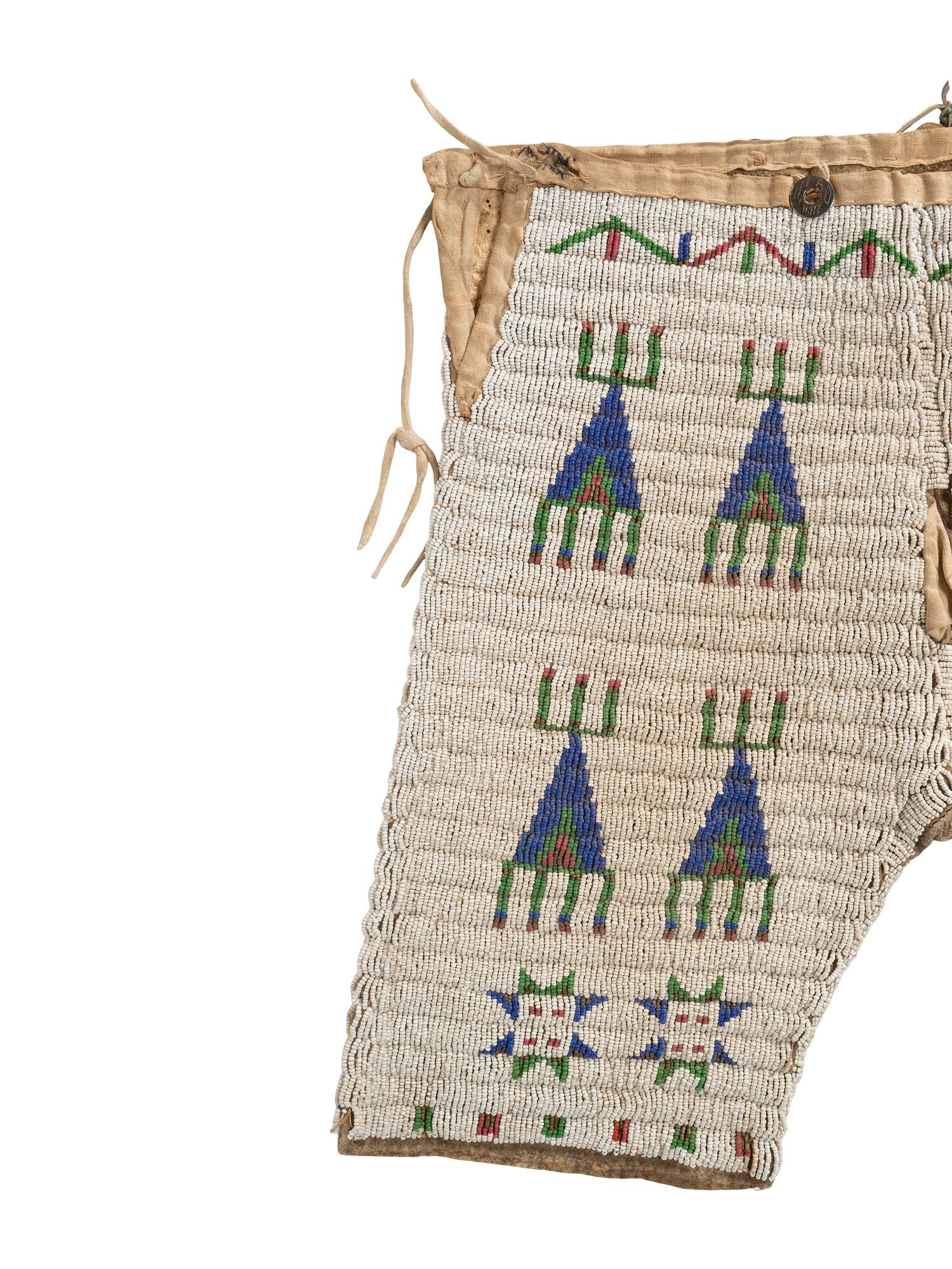 Cheyenne Child's Beaded Hide Pants
