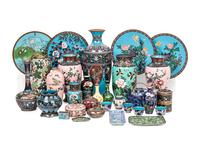 34 Japanese Cloisonné Articles