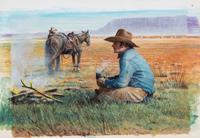 Reynolds Thomas , (American, b. 1927) — Hot Coffee or Lingering