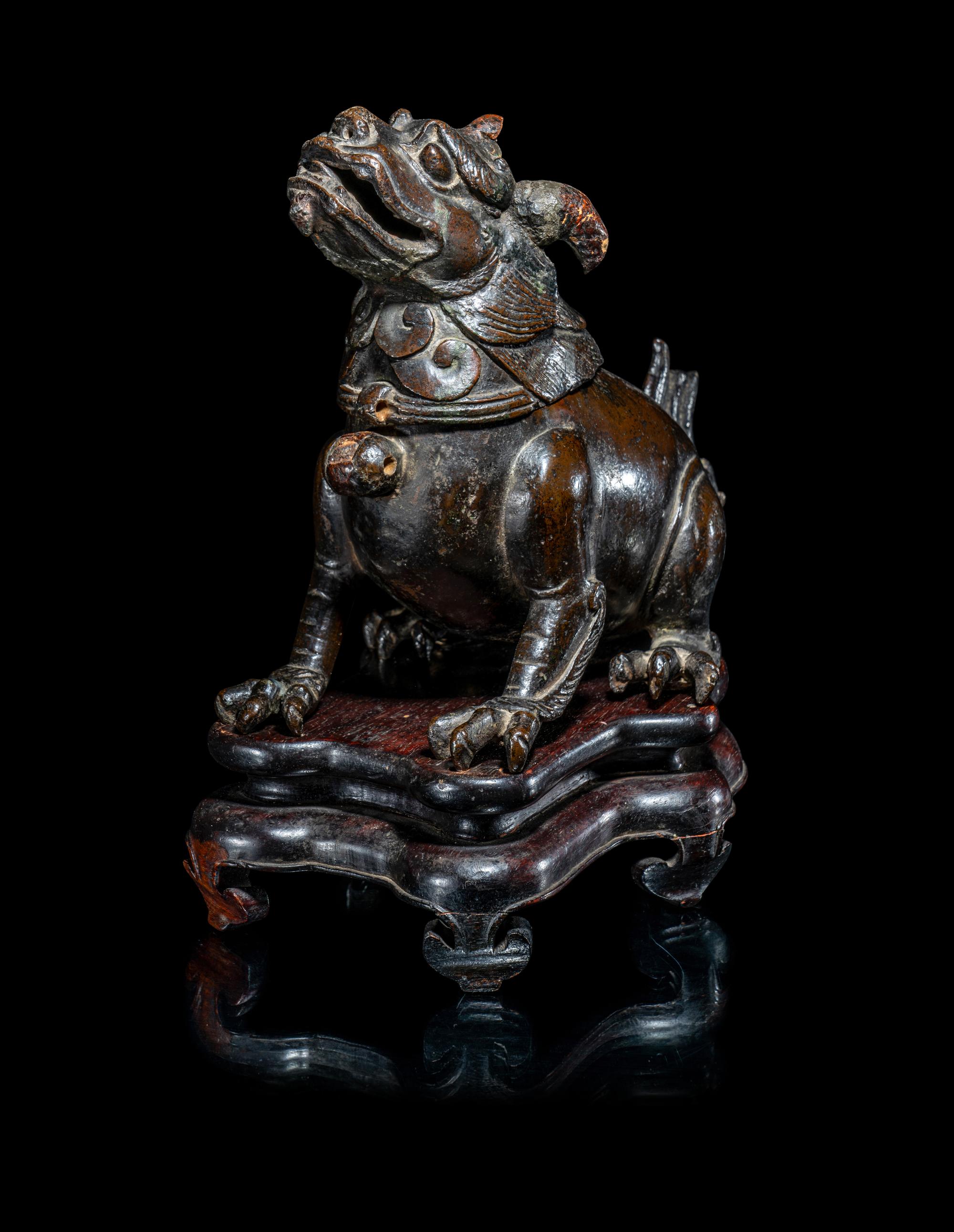 A Chinese Bronze Tianlu- Form Incense Burner