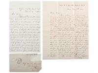 [WAR OF 1812]. Group of 9 documents related to New York tavern owner Squire Stone (1791-1884), including appointment to 60th New York Regiment of Infantry.