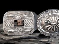 Navajo Silver Concha Belt
