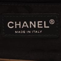 Chanel, Ligne Cambon Tote in Quilted Beige & Black Leather