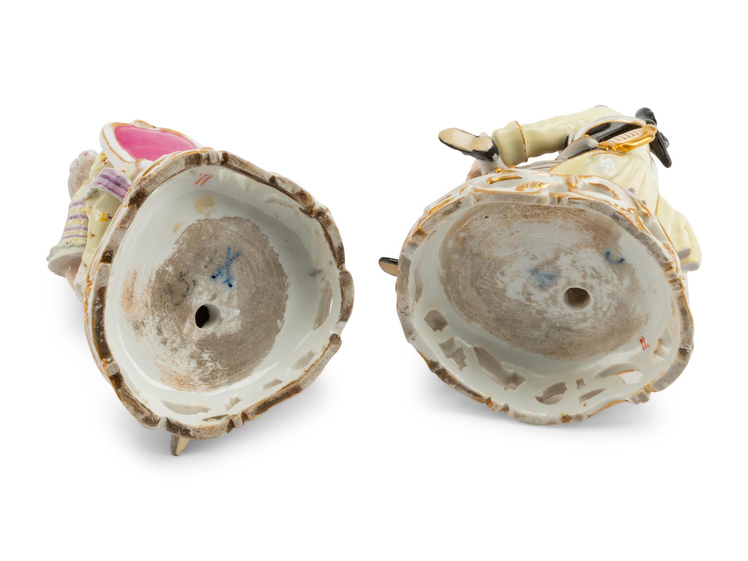 A Pair of Meissen Porcelain Figures