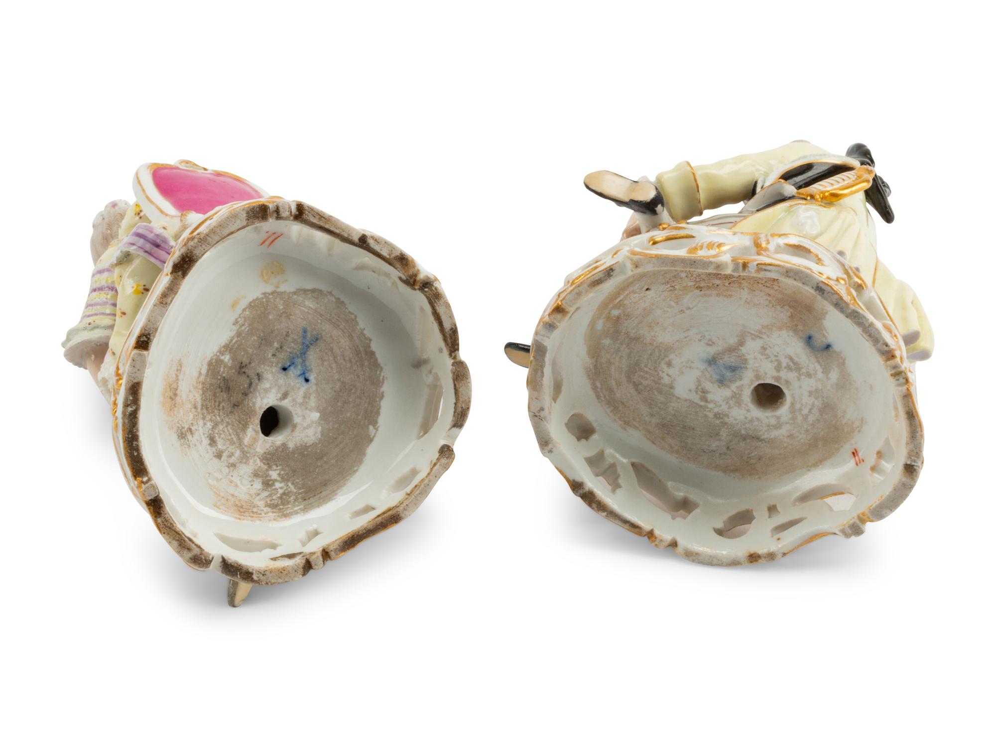 A Pair of Meissen Porcelain Figures