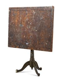 A Plywood and Metal Easel