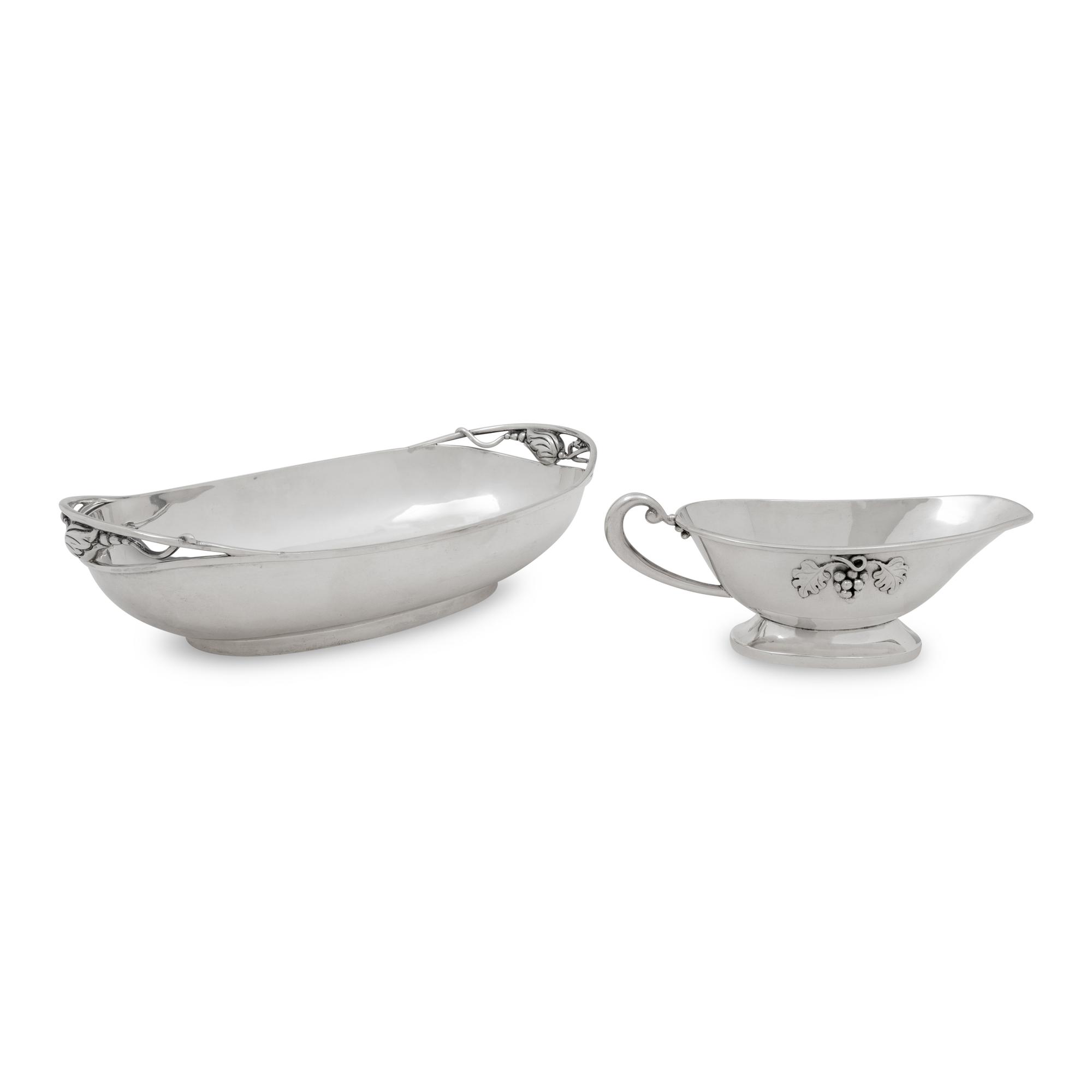 Two Mexican Silver Table Articles