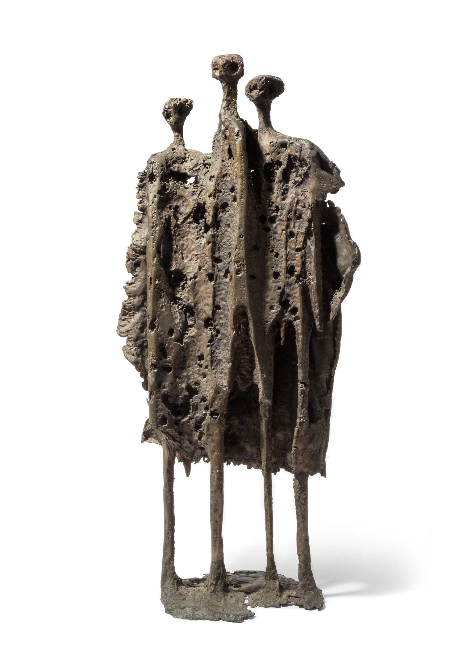 Aharone Bezalel, (Israeli, b. 1926), Three Standing Figures